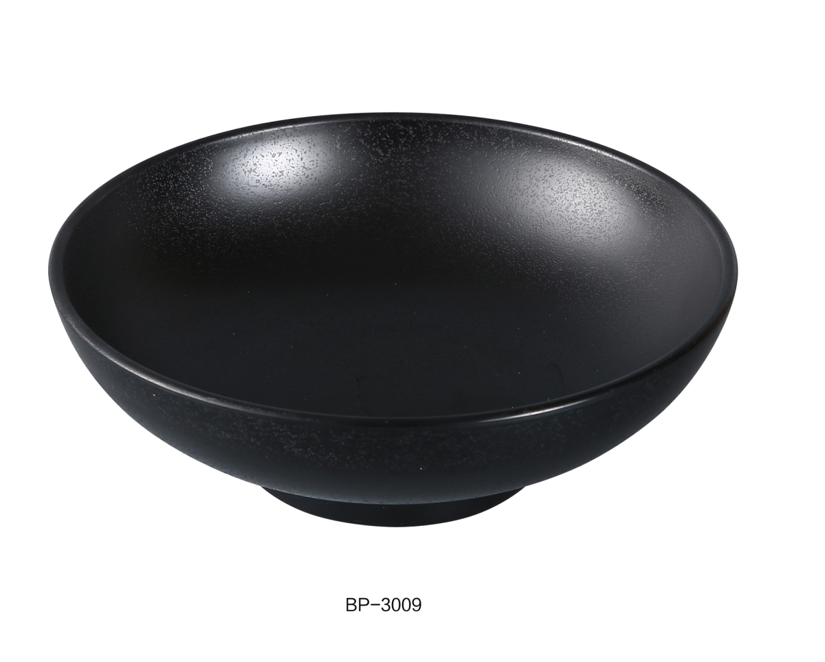 Picture of Yanco BP-3009 Black Pearl-2 Noodle Bowl, Black - 48 oz - Pack of 24