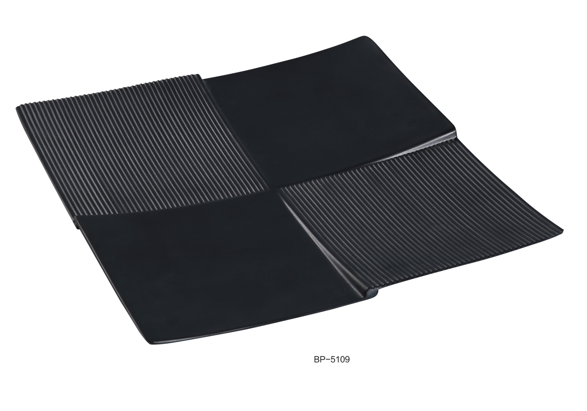 Picture of Yanco BP-5109 Black Pearl-2 Square Display Plate, Black - Pack of 24