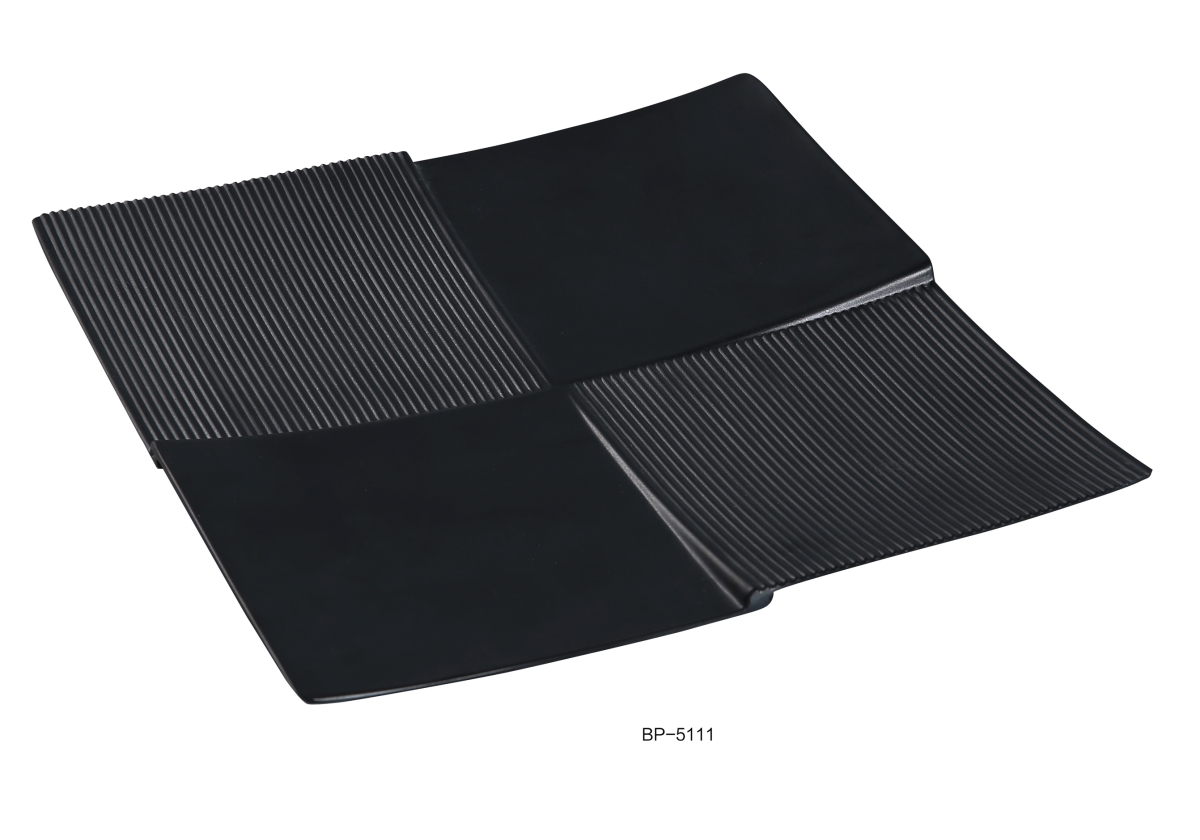 Picture of Yanco BP-5111 Black Pearl-2 Square Display Plate, Black - Pack of 12