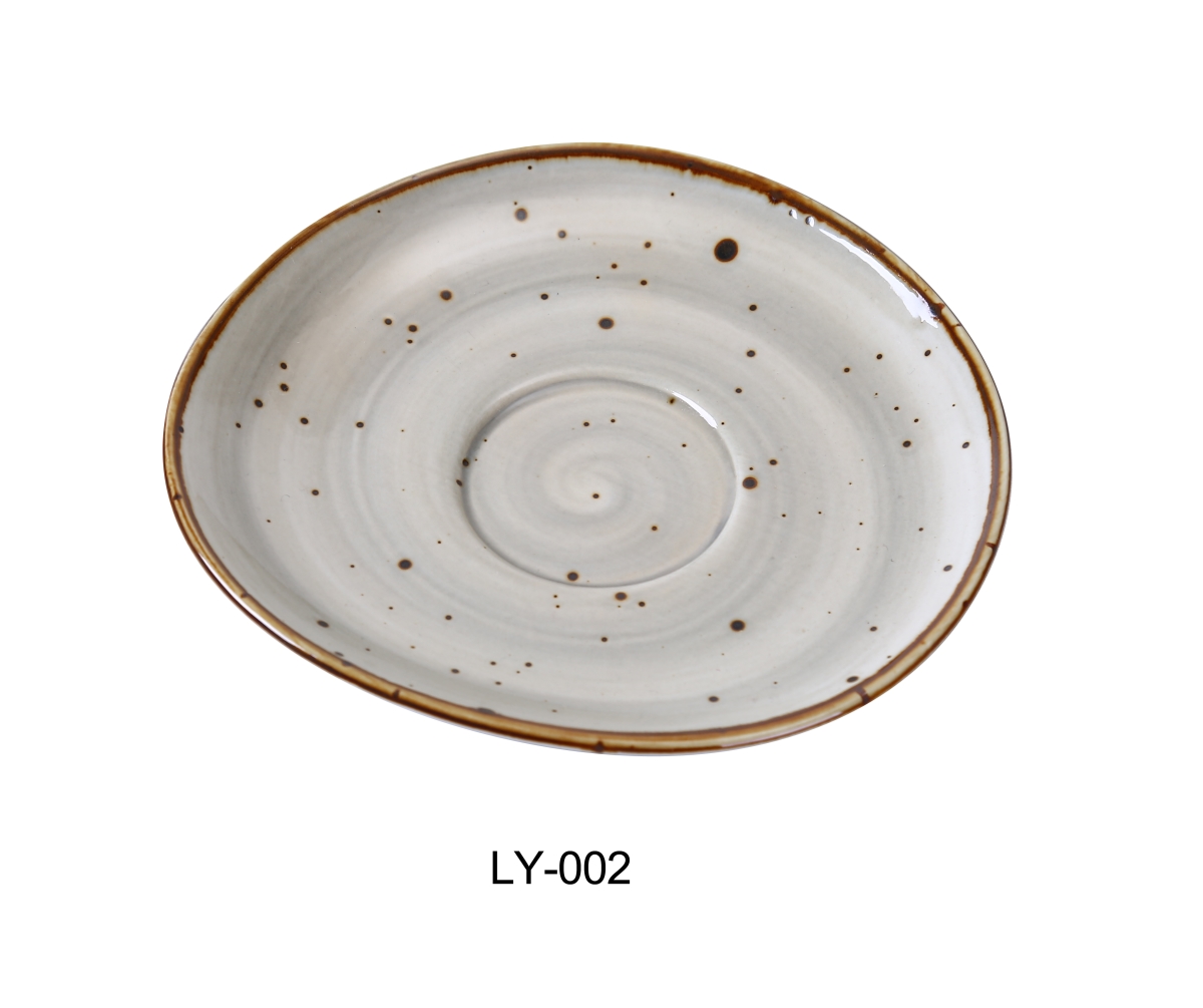 Picture of Yanco LY-002 Lyon 6.5 in. Saucer, Reactive Glaze - Pack of 36