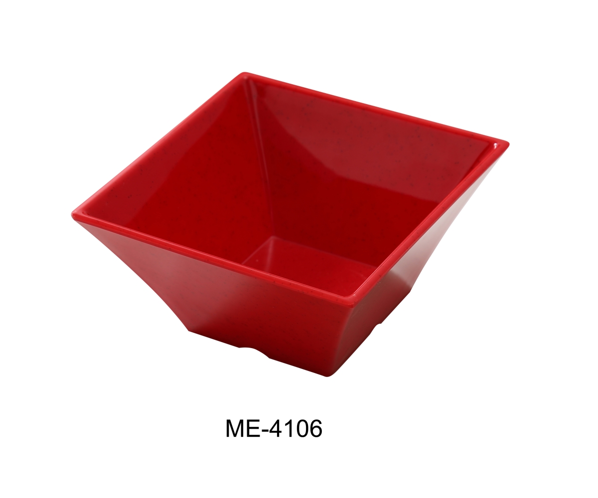 Picture of Yanco ME-4106 MEXICO 6 in. Square Bowl, Red - 26 oz - Pack of 24