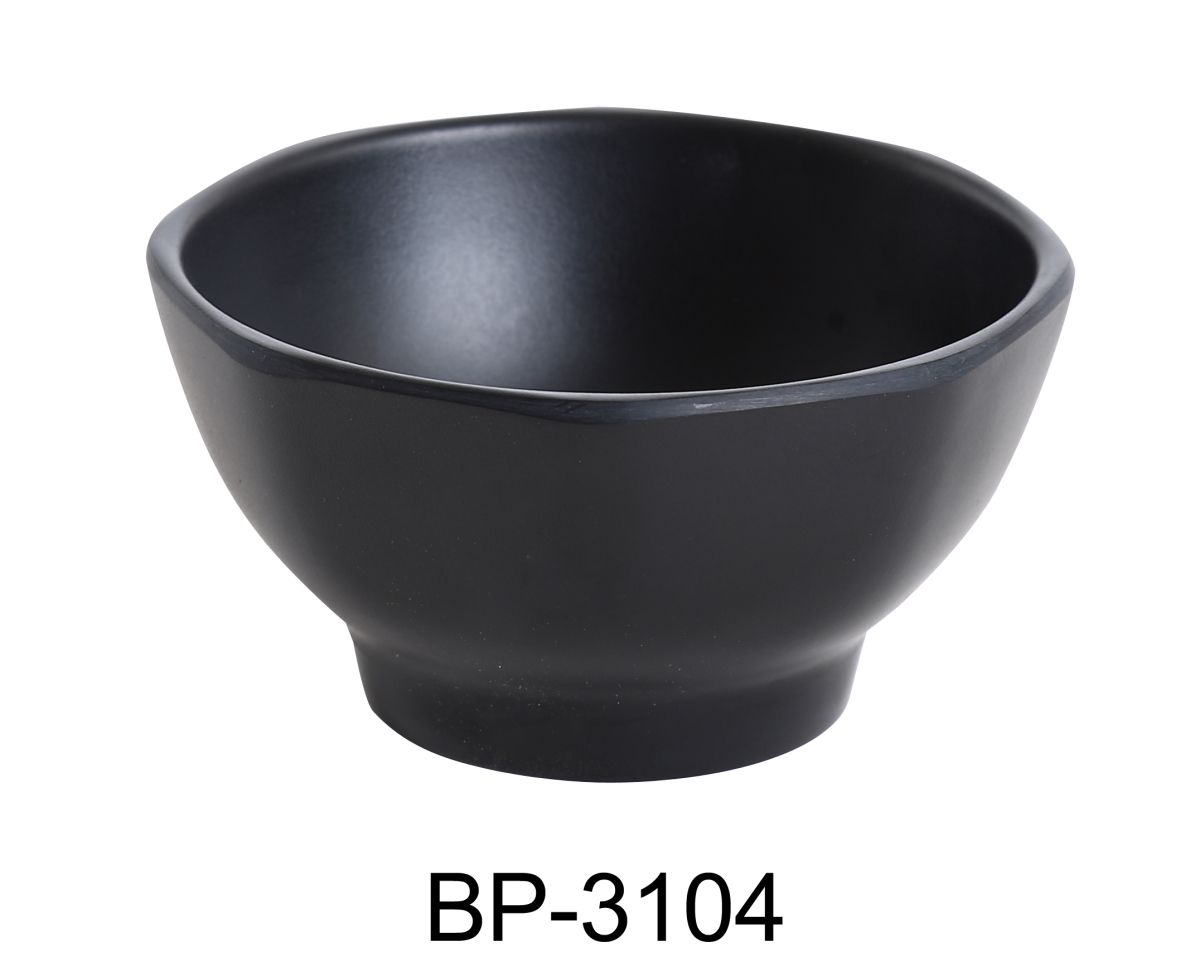 Picture of Yanco BP-3104 Black Pearl 4.5 in. Miso Soup Bowl, Black - 10 oz - Pack of 48