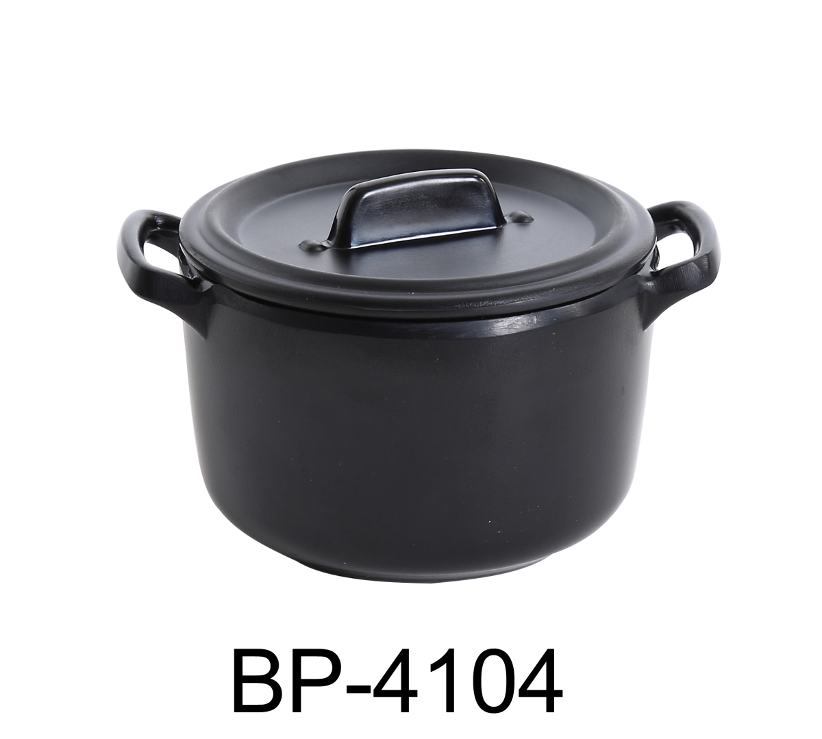 Picture of Yanco BP-4104 Black Pearl 3.5 in. Bowl with Handle & Lid, Black - 8 oz - Pack of 24