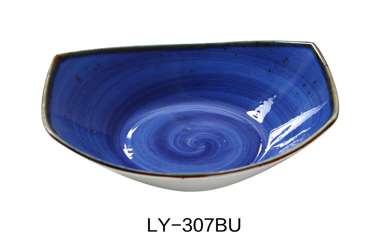 LY-307BU 15 oz Lyon 7 in. Soup & Salad Plate, Blue - Pack of 36 -  Yanco