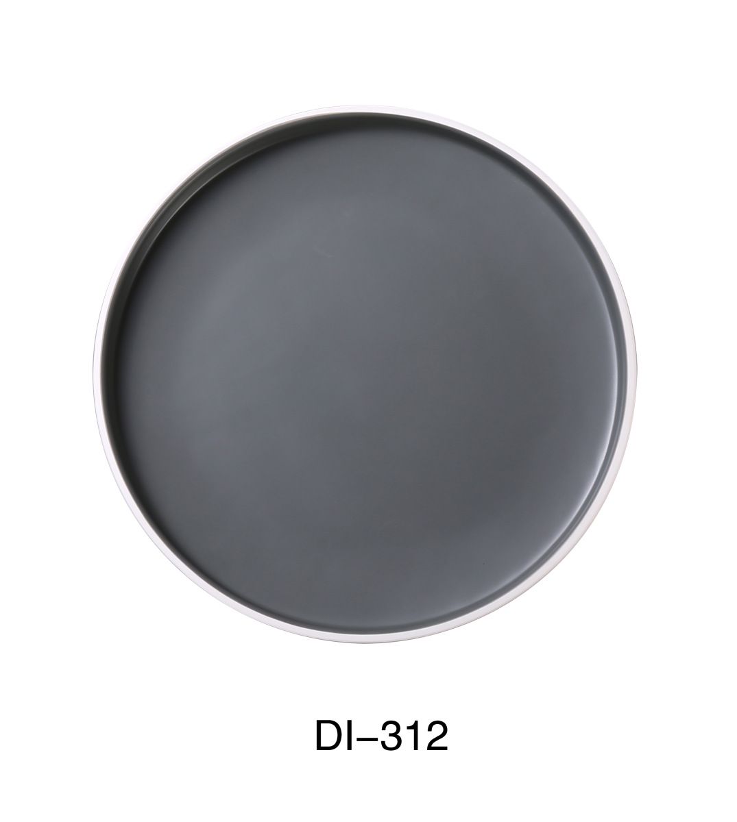 Picture of Yanco DI-312 Discover 12 x 1.13 in. Round Plate, Matte - Pack of 12