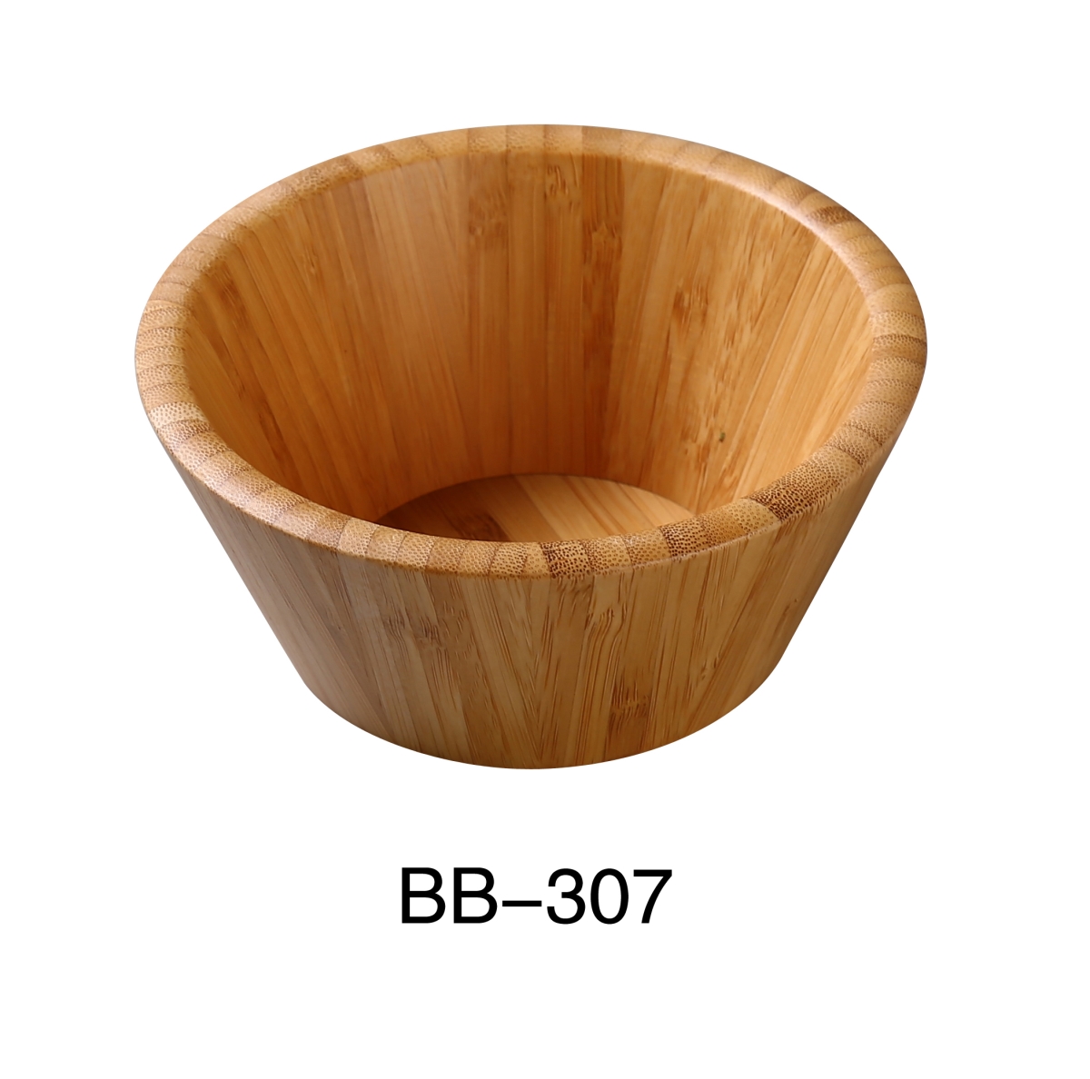 Picture of Yanco BB-307 7.5 x 3.5 in. Salad Bowl, Bamboo - 45 oz - Pack of 12