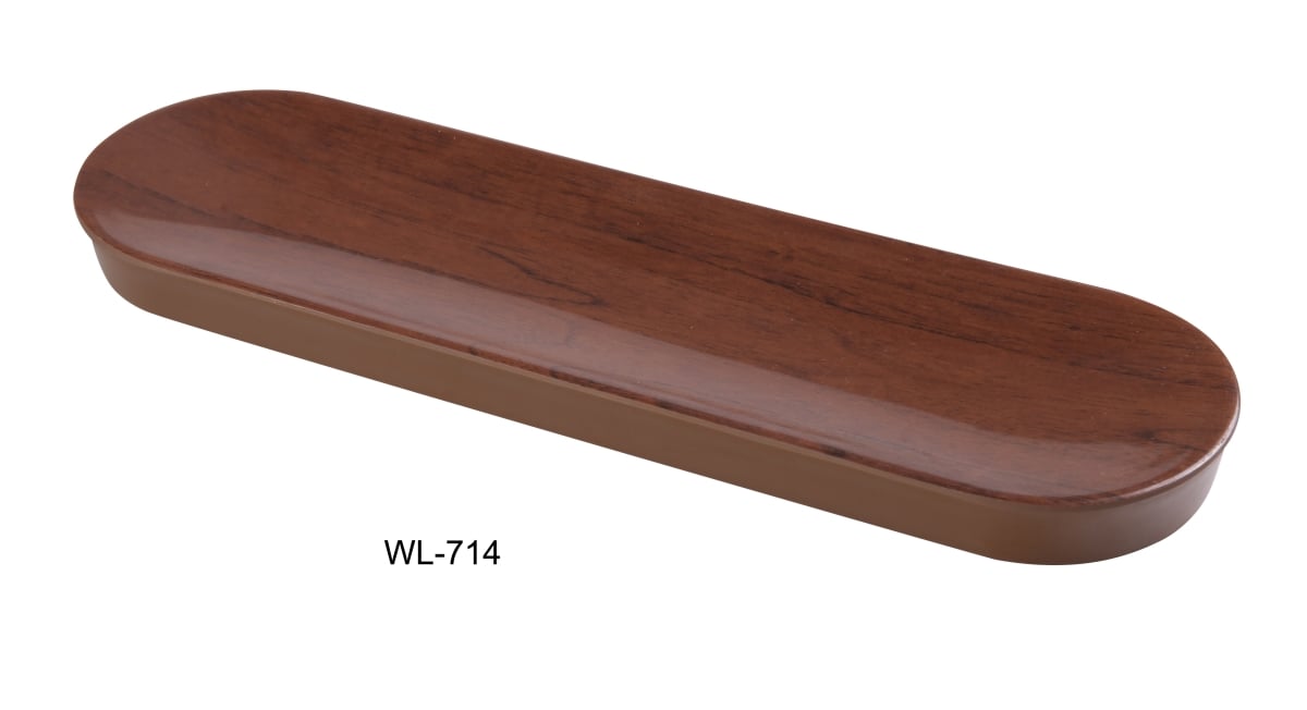 Picture of Yanco WL-714 Woodland Olive Tray, Wood-Grain - Pack of 24