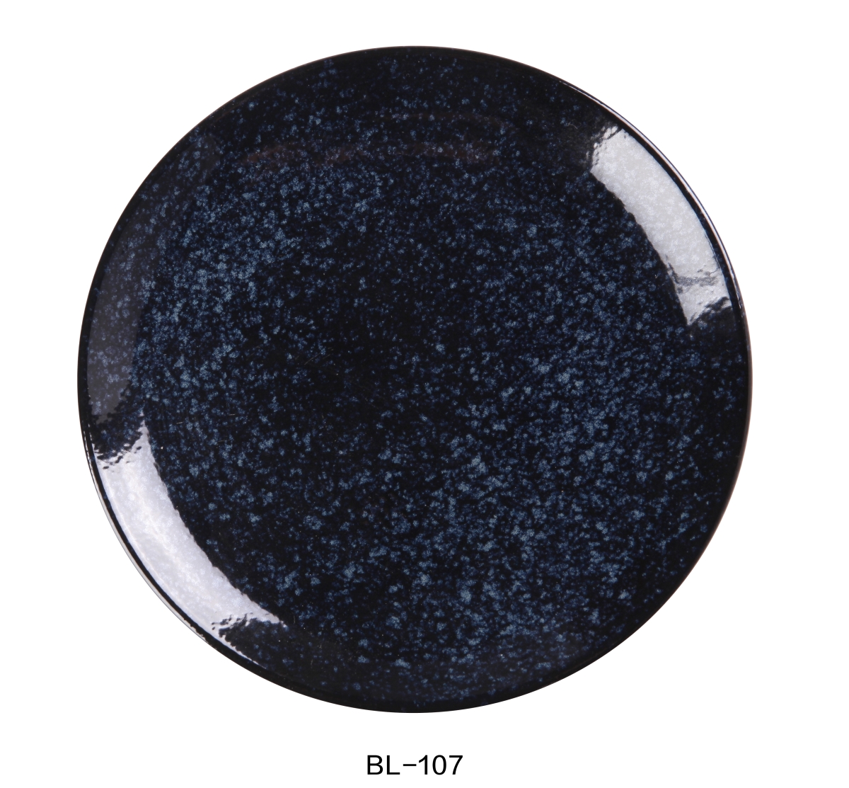 Picture of Yanco BL-107 7.125 x 0.875 in. Blue Star Coupe Shape Round Dinner Plate, Blue - Pack of 36