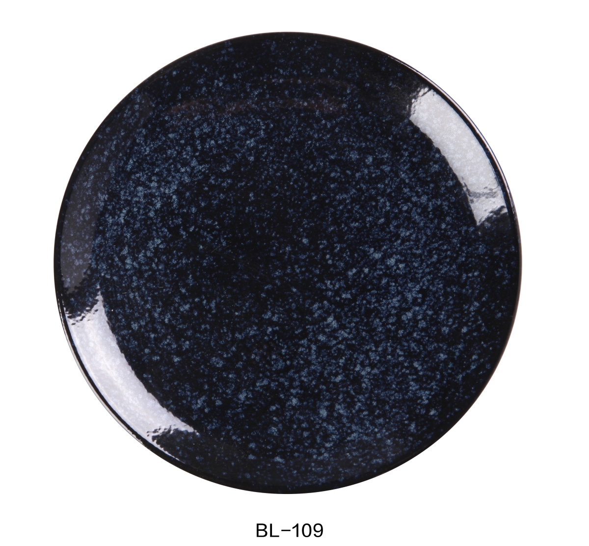 Picture of Yanco BL-109 9.125 x 1 in. Blue Star Coupe Shape Round Dinner Plate, Blue - Pack of 24