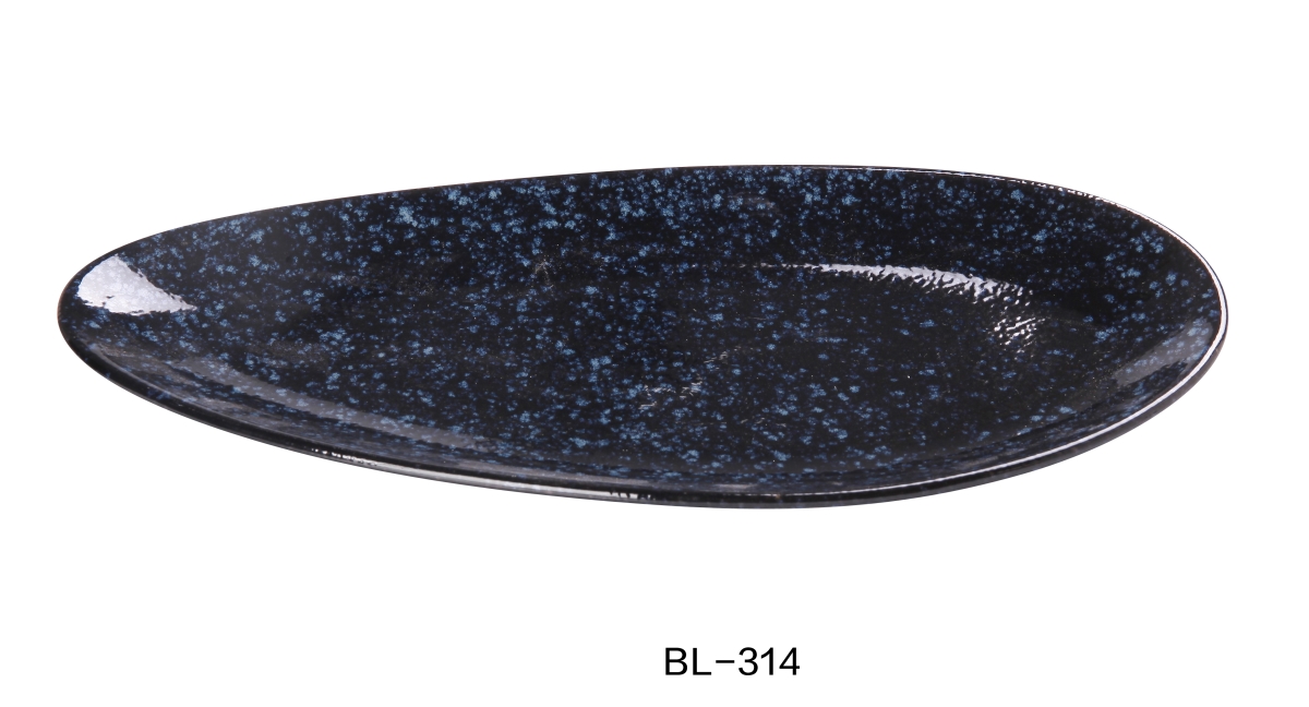 Picture of Yanco BL-314 Blue Star Leaf Shape Display Plate, Blue - Pack of 12