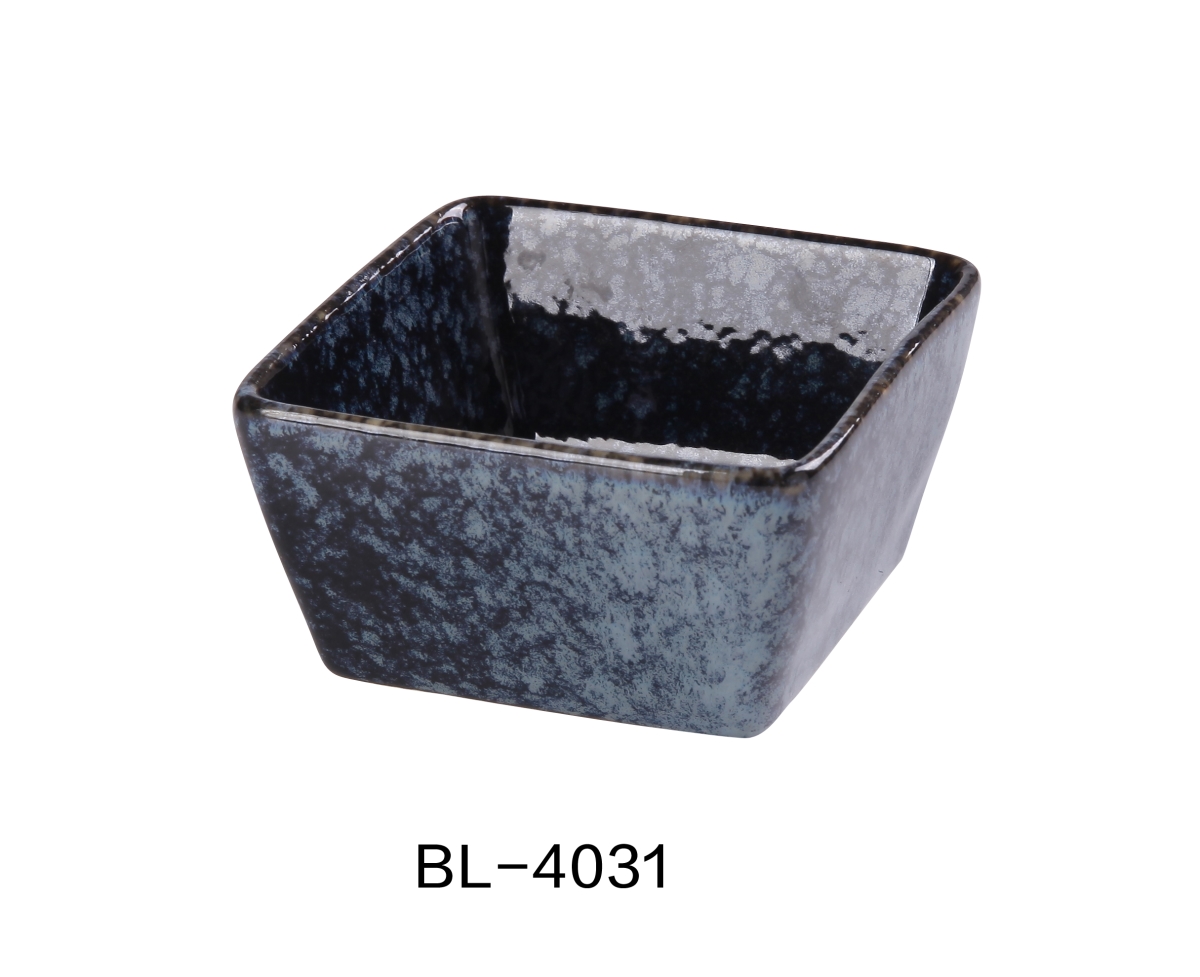 Picture of Yanco BL-4031 3.5 oz Blue Star Square Sauce Dish, Blue - Pack of 48