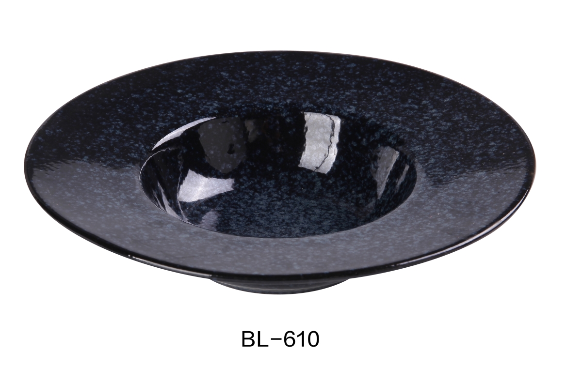 Picture of Yanco BL-610 10 oz Blue Star Dessert Plate, Blue - 9.5 x 2.125 in. - Pack of 12
