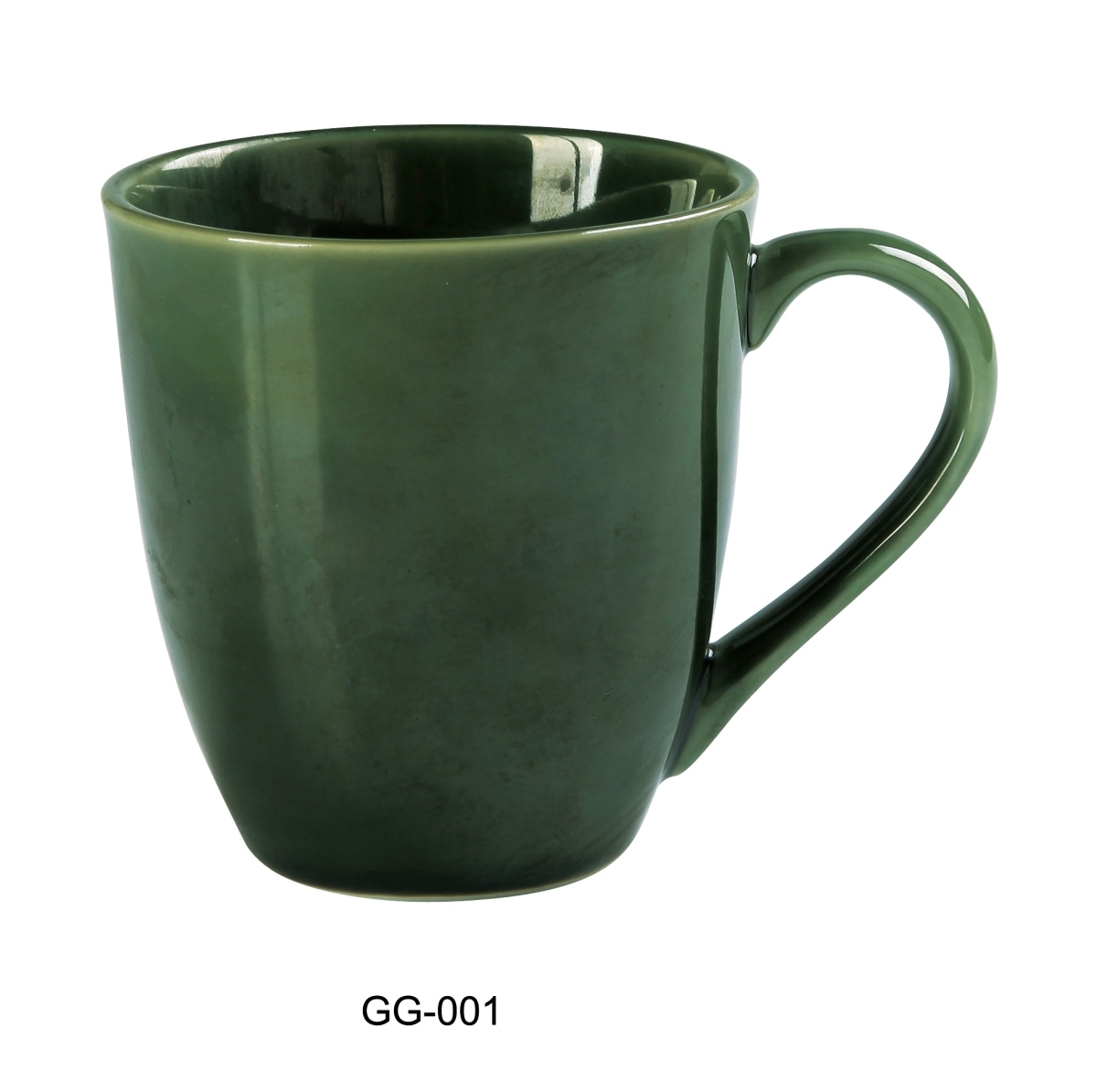 Picture of Yanco GG-001 3.625 x 4 in. Green Gem China Mug - 12 oz - Pack of 36