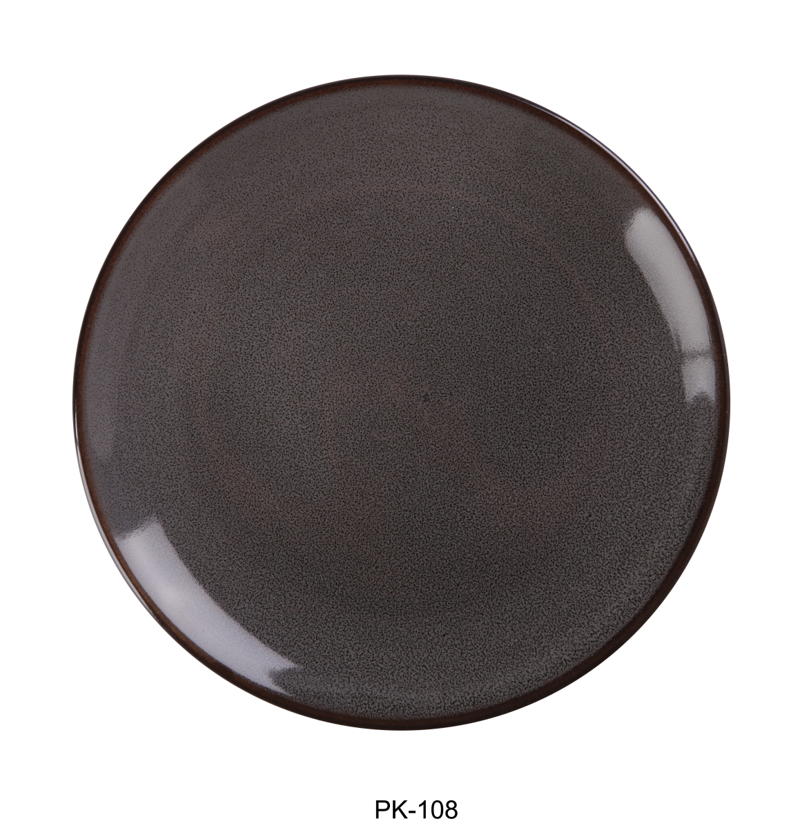 Picture of Yanco PK-108 8.25 x 0.75 in. Peacock Coupe Plate, Gray - Pack of 24