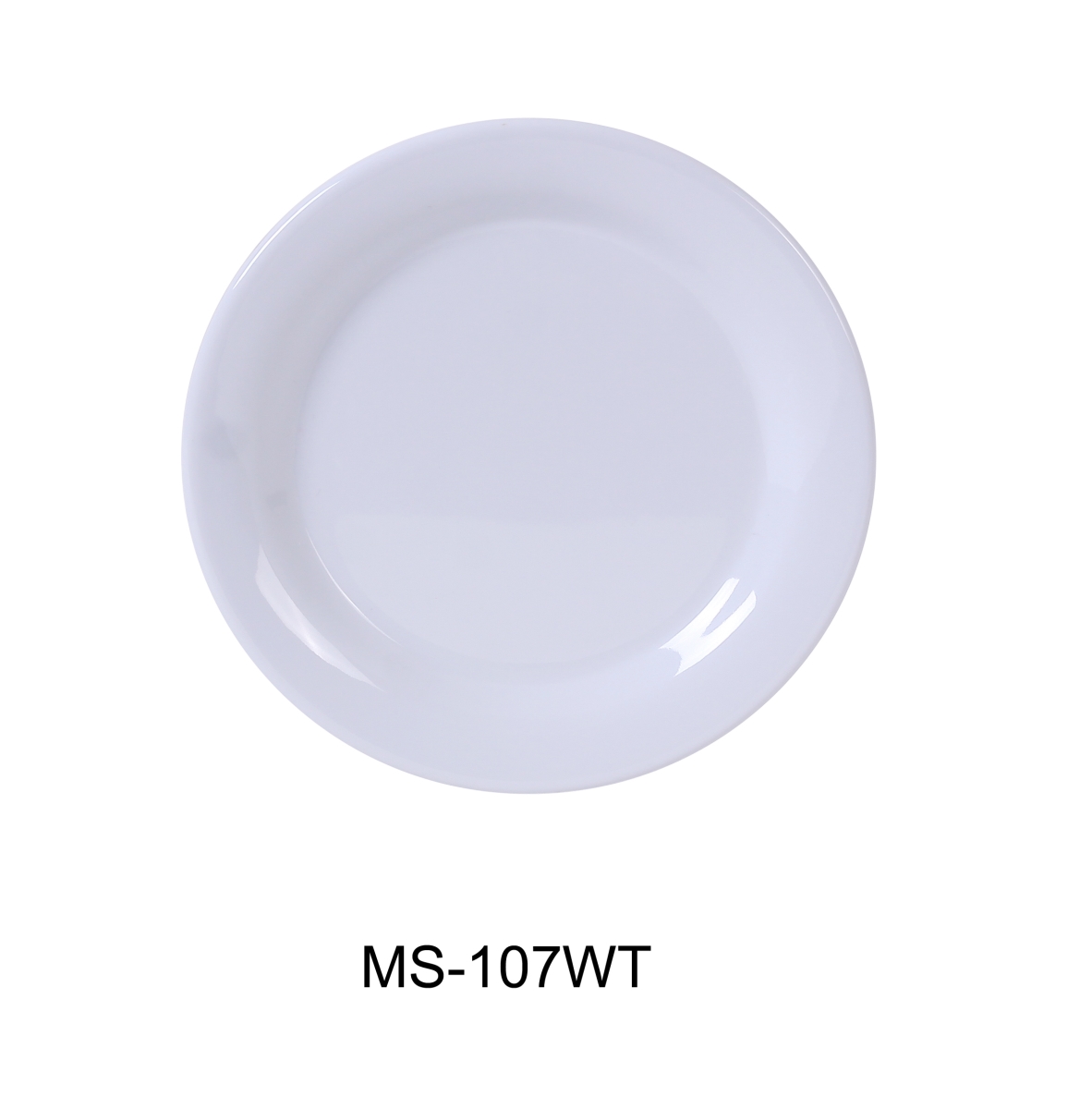 Picture of Yanco MS-107WT 7.25 in. Mile Stone Narrow Rim Round Plate, White - Pack of 48