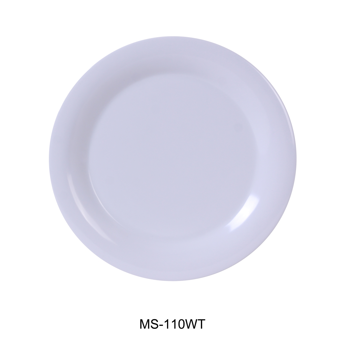 Picture of Yanco MS-110WT 10.5 in. Mile Stone Narrow Rim Round Plate, White - Pack of 24