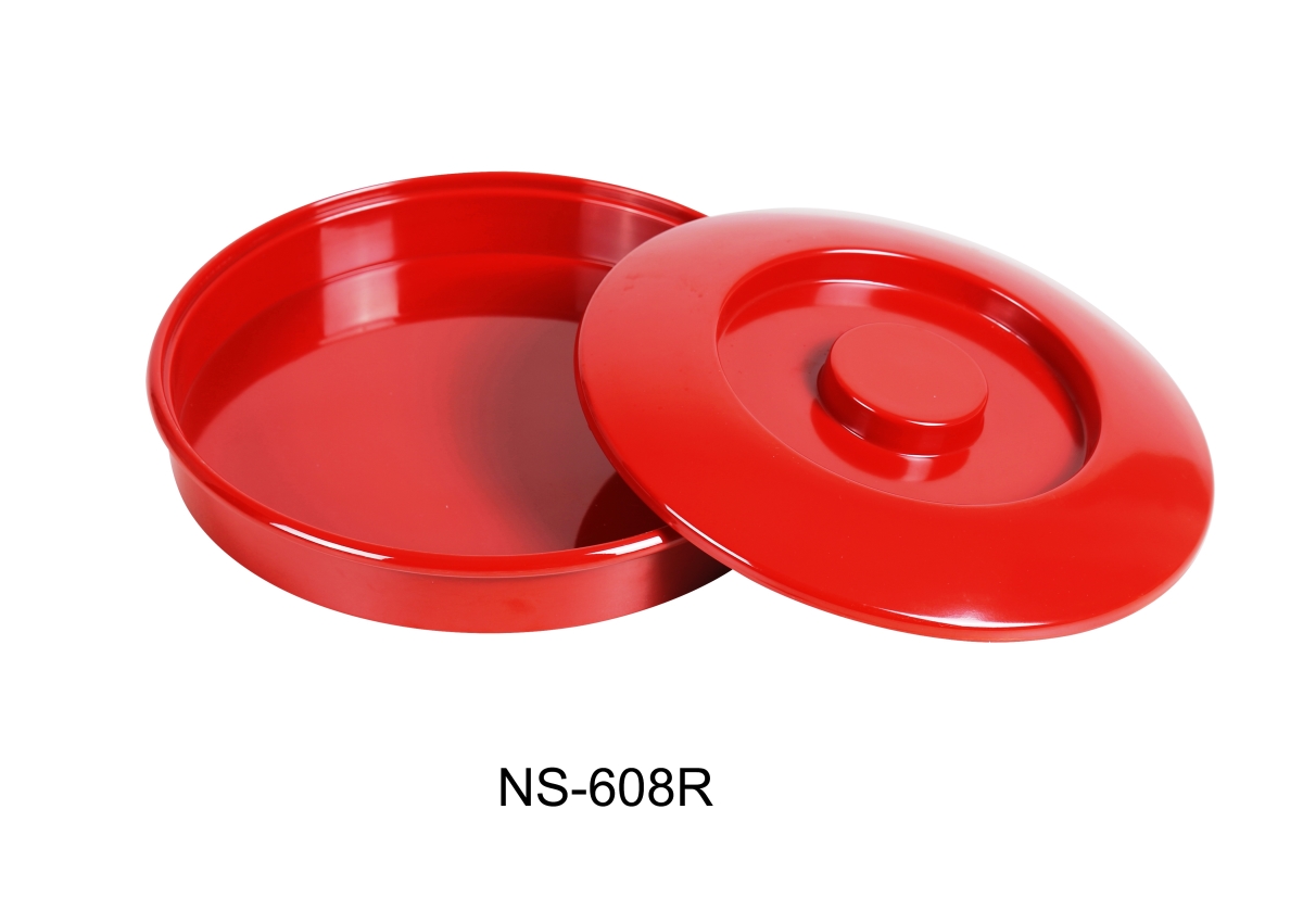 Picture of Yanco NS-608R 8.25 in. Nessico Tortilla Server with Lid, Red - Pack of 12