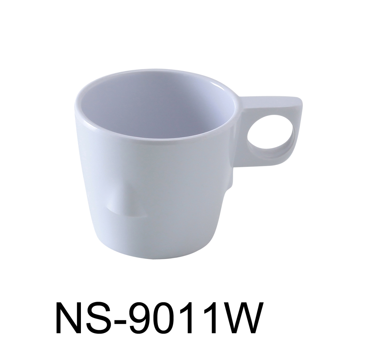 Picture of Yanco NS-9011W 8 oz Coupe Pattern Coffee & Tea Cup, White - 3 x 2.75 in. - Pack of 48