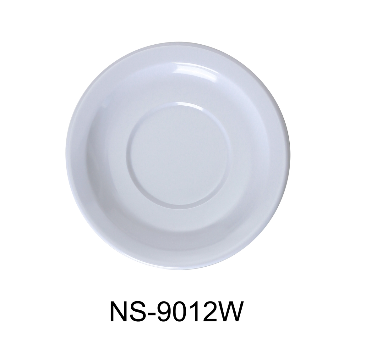 NS-9012W 5.5 in. Coupe Pattern Saucer, White - Pack of 48 -  Yanco