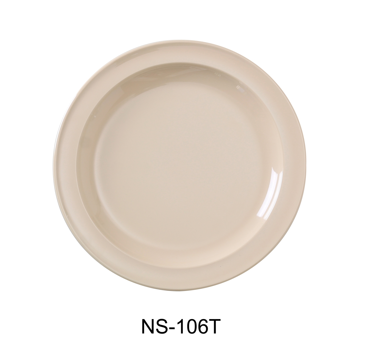 Picture of Yanco NS-106T 6.5 in. Nessico Round Plate, Tan - Pack of 48
