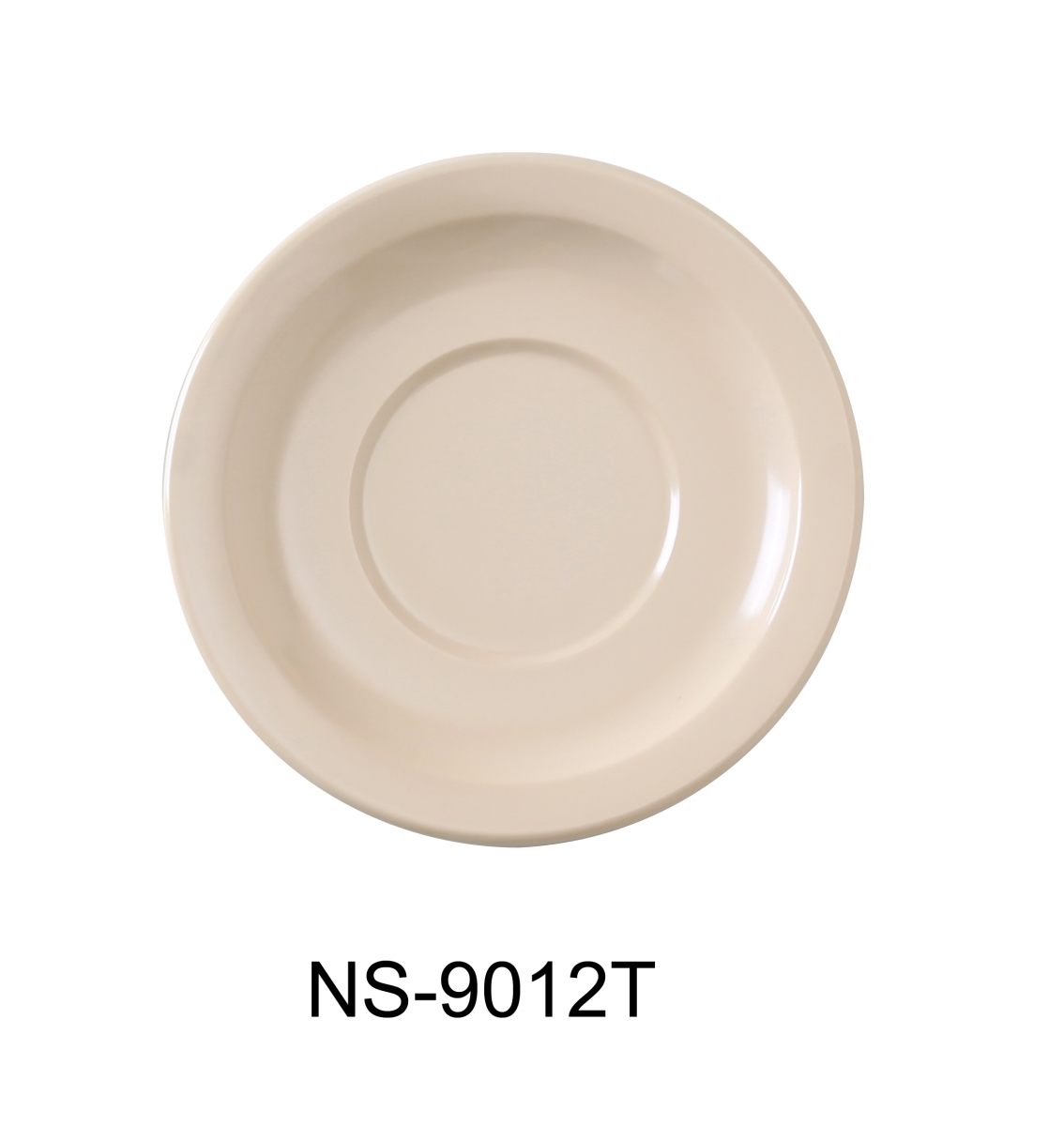 Picture of Yanco NS-9012T 5.5 in. Nessico Saucer, Tan - Pack of 48
