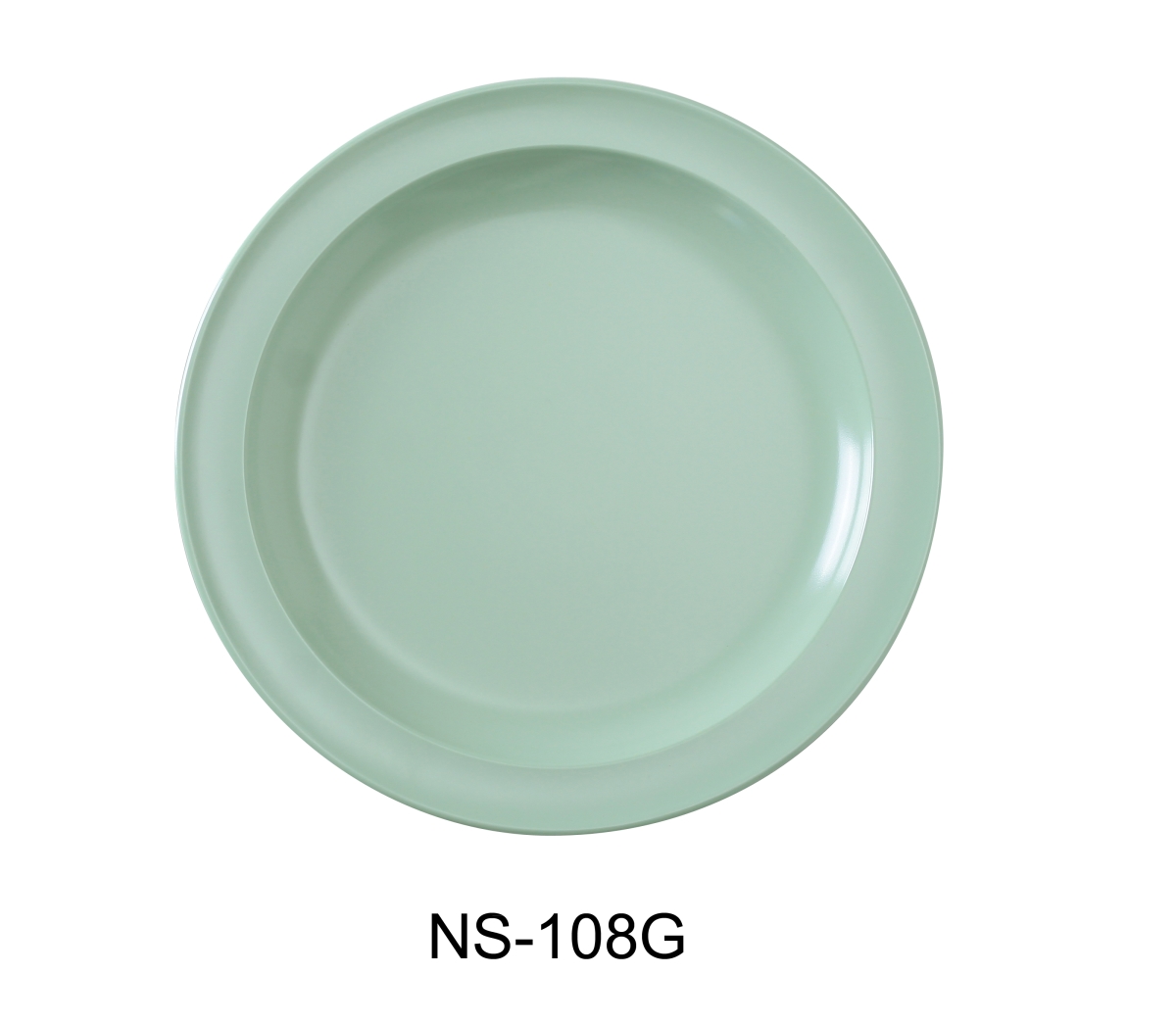 Picture of Yanco NS-108G 8 in. Nessico Round Dinner Plate, Green - Pack of 48
