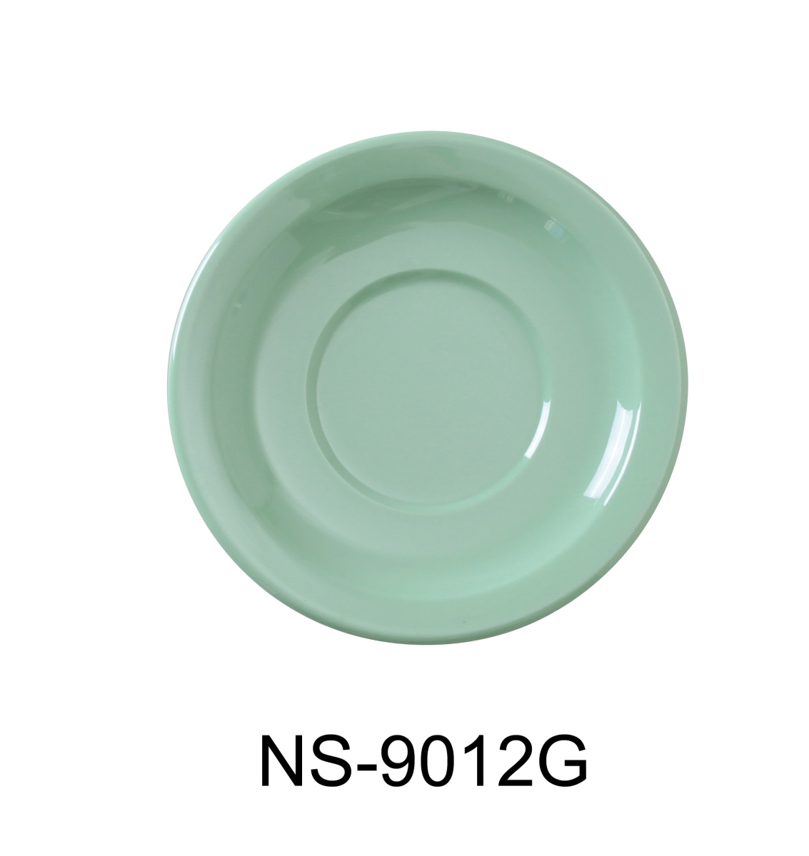 Picture of Yanco NS-9012G 5.5 in. Nessico Saucer, Green - Pack of 48