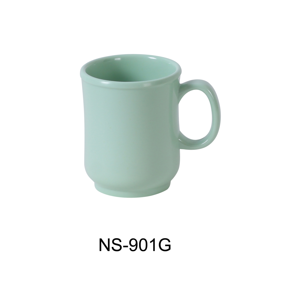 Picture of Yanco NS-901G 8 oz Nessico Bulbous Mug, Green - Pack of 48