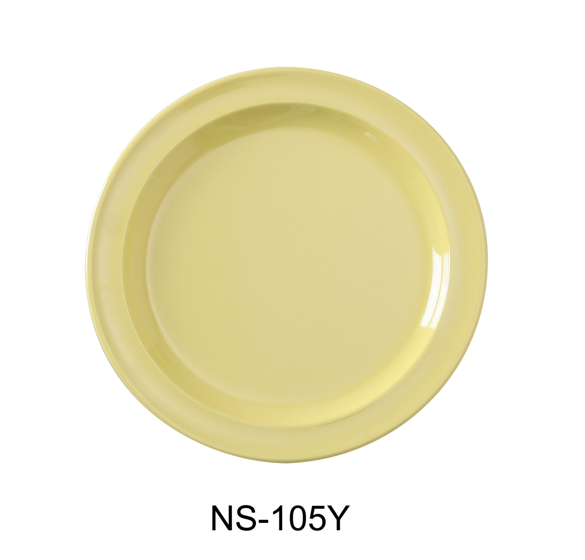 Picture of Yanco NS-105Y 5.5 in. Nessico Round Plate, Yellow - Pack of 48