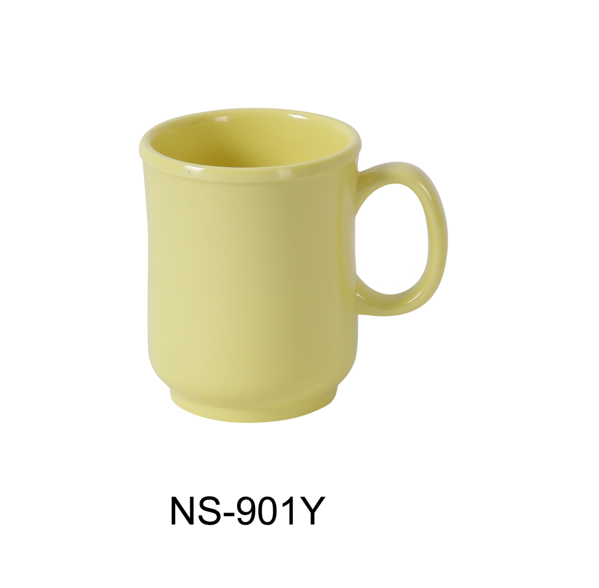 Picture of Yanco NS-901Y 8 oz Nessico Bulbous Mug, Yellow - Pack of 48