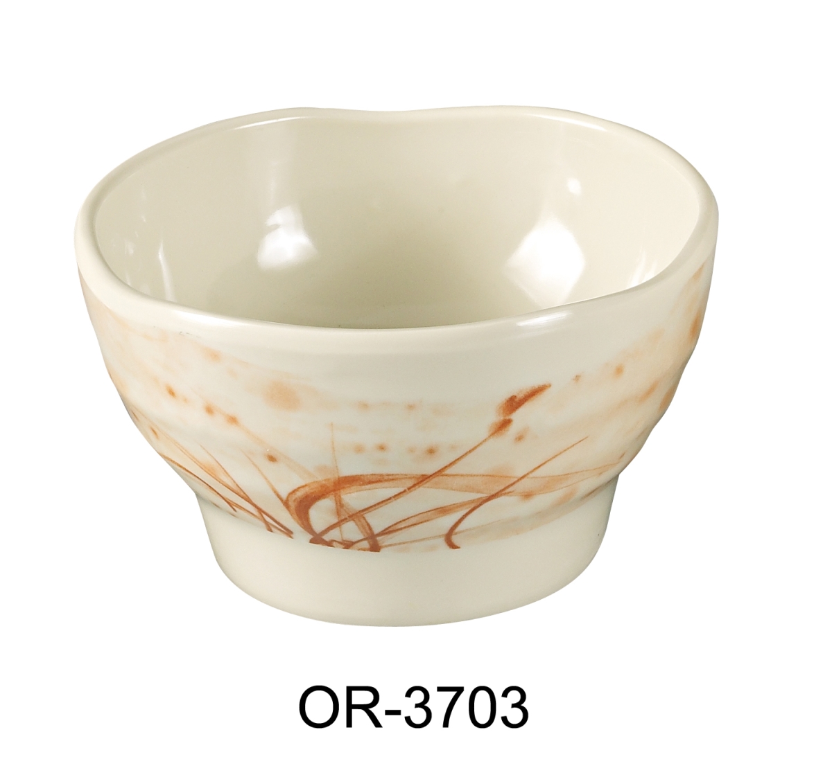 Picture of Yanco OR-3703 3 oz Orchis Dish Saucer, Gold - 1.5 x 3 in. - Pack of 72