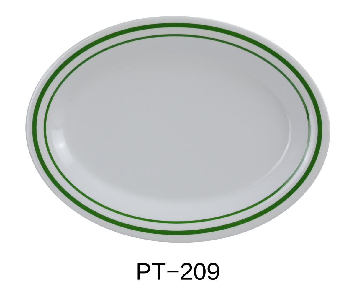 Picture of Yanco PT-209 9.5 x 7.25 in. Pine Tree Oval Platter - Pack of 24