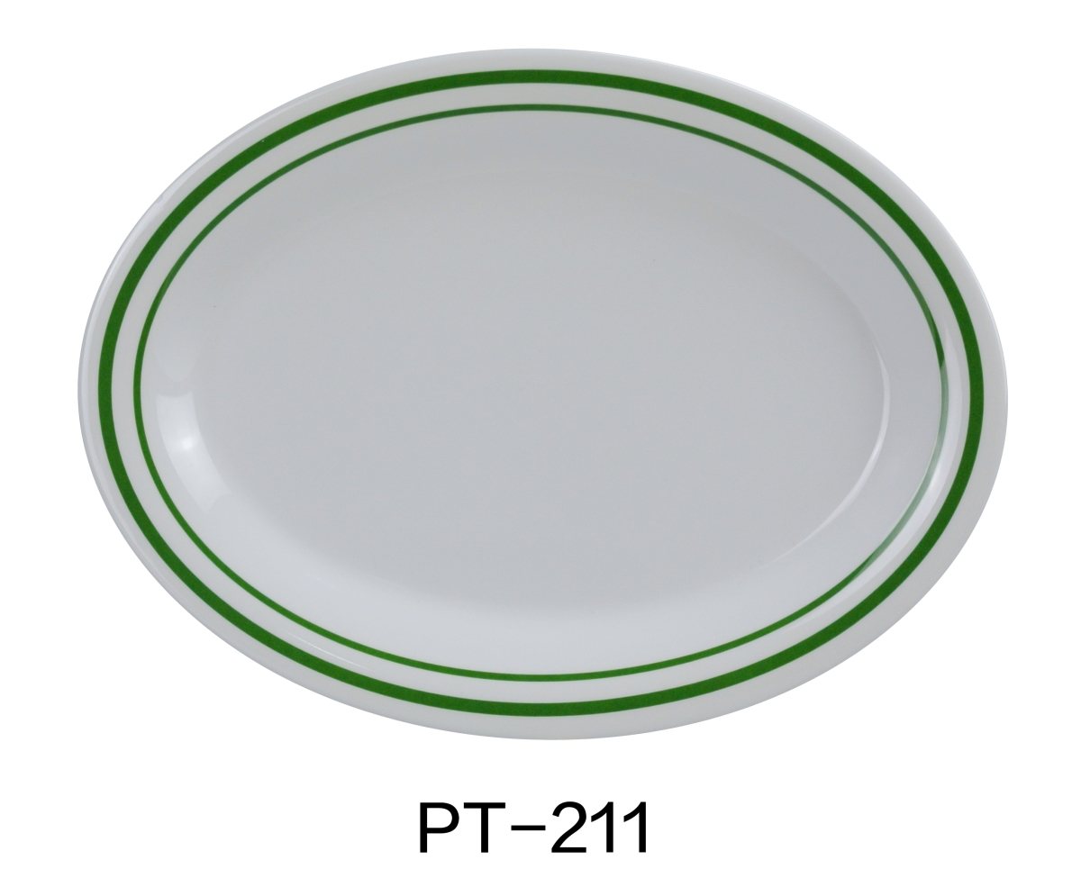 Picture of Yanco PT-211 11.5 x 8 in. Pine Tree Oval Platter - Pack of 24