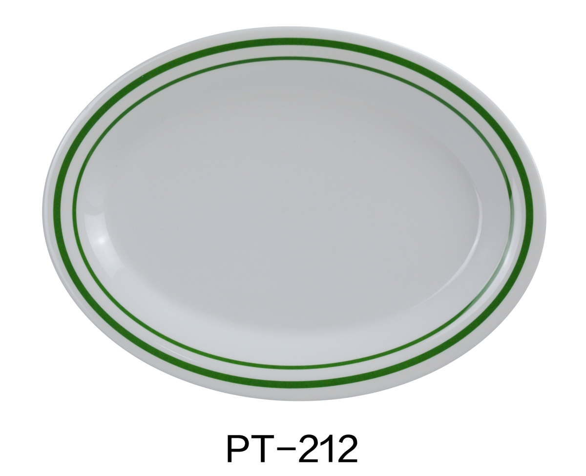 Picture of Yanco PT-212 12 x 9 in. Pine Tree Oval Platter - Pack of 12