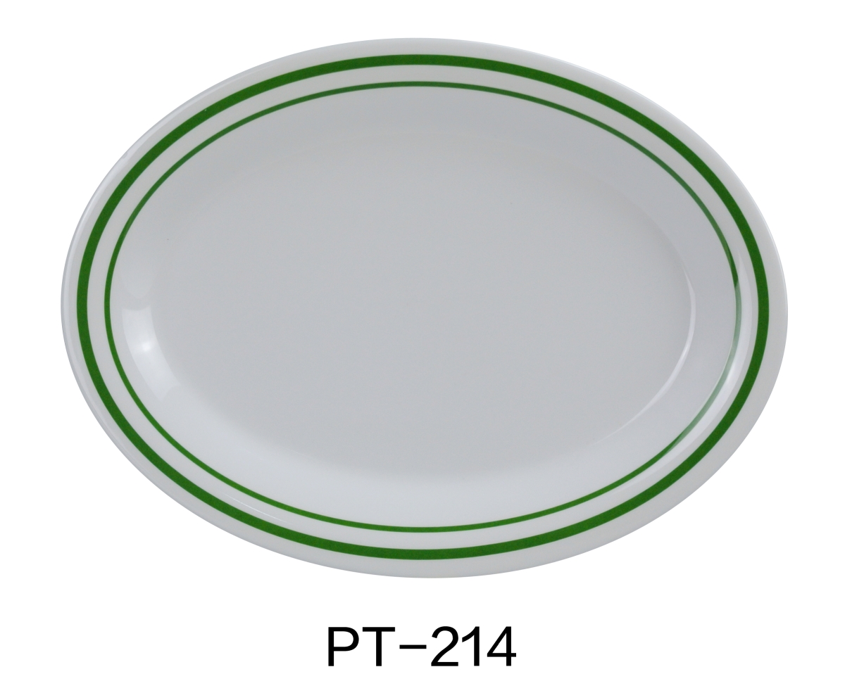 Picture of Yanco PT-214 14 x 10 in. Pine Tree Oval Platter - Pack of 12