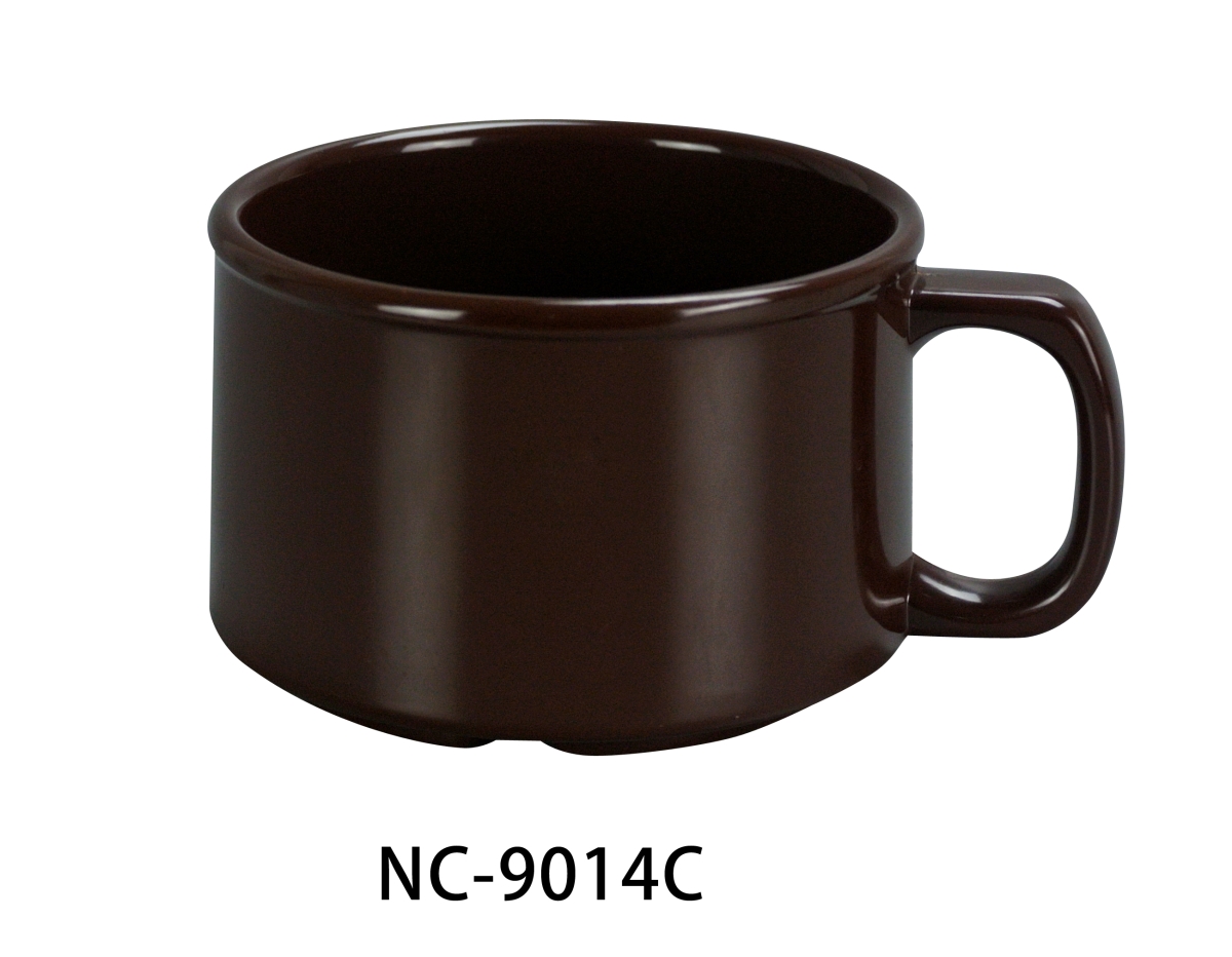 Picture of Yanco NC-9014C 12 oz Sesame Chocolate Soup Mug - 2.75 x 4 in. - Pack of 48