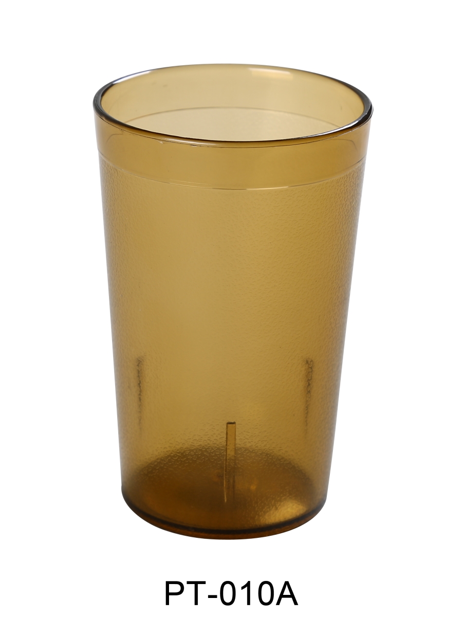 Picture of Yanco PT-010A 9.5 oz Tumbler, Amber - 4.25 x 2.65 in. - Pack of 72