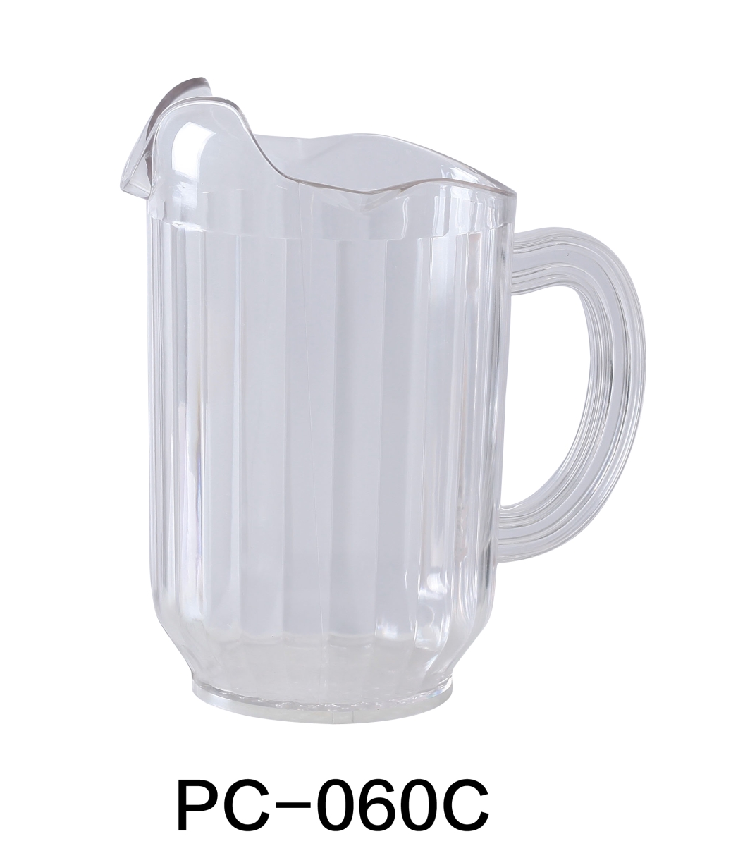 Picture of Yanco PC-060C 60 oz 3-Spout Pitcher&#44; Clear - 8.25 x 5 in. - Pack of 12