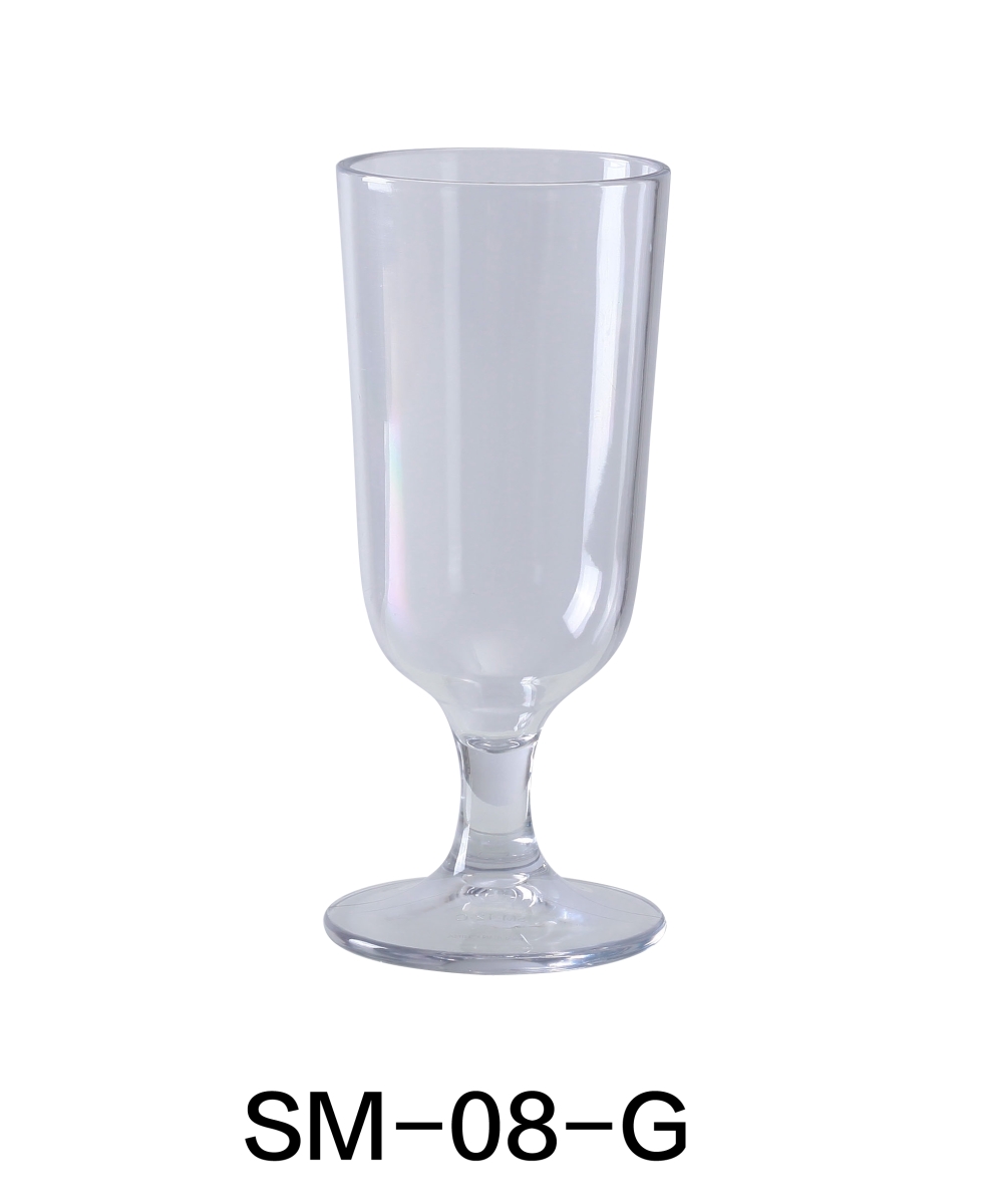 Picture of Yanco SM-08-G 8 oz Stemware Goblet Glass, Clear - 3 x 5.5 in. - Pack of 24