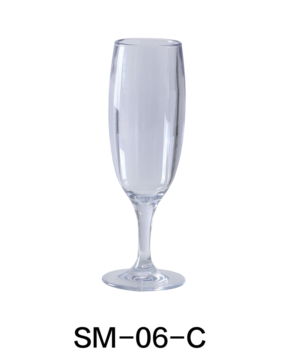 Picture of Yanco SM-06-C 6 oz Stemware Champagne Glass, Clear - 2.75 x 7.5 in. - Pack of 24