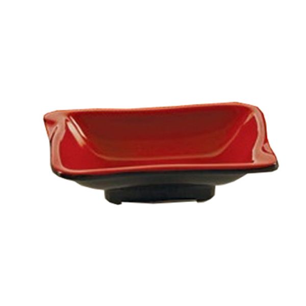 Picture of Yanco CR-0002 4.125 x 2.5 in. Two-Tone Sauce Dish&#44; Black & Red - Pack of 72