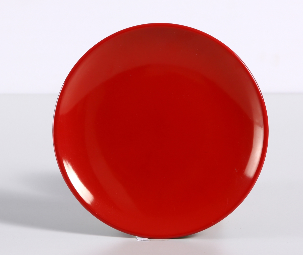 Picture of Yanco CR-1312 12 in. Two-Tone Round Coupe Shape Plate, Black & Red - Pack of 12