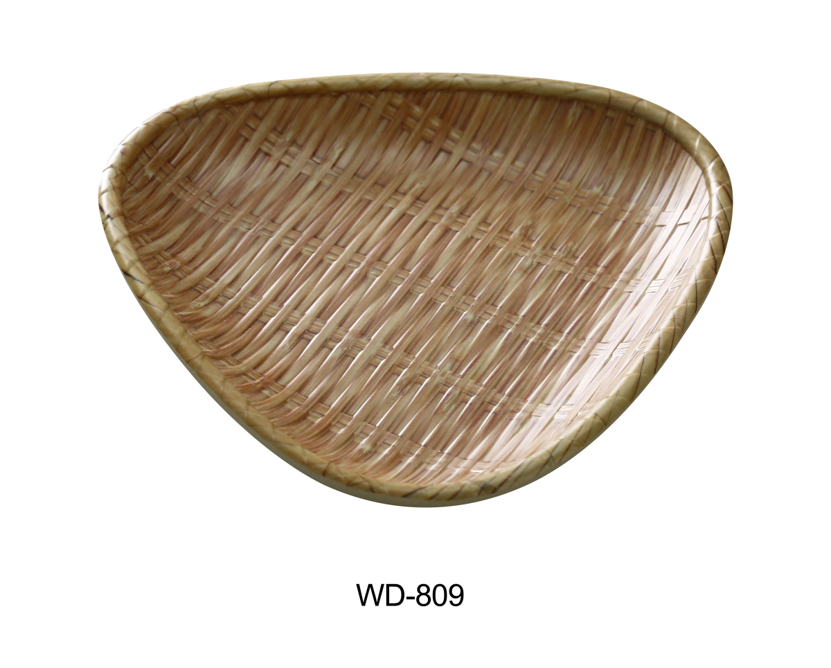 Picture of Yanco WD-809 1 in. Triangular Plate, Bamboo Look Finish - Pack of 24