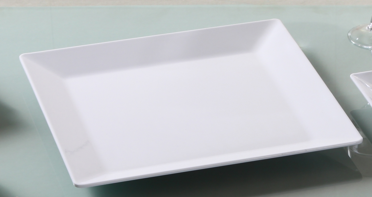 Picture of Yanco OK-114 14.5 x 14.5 in. Osaka-1 Square Plate, White - Pack of 6