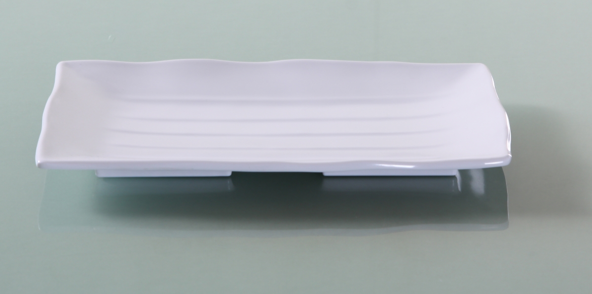 Picture of Yanco OK-2412 11 x 8 in. Osaka-1 Rectangular Plate, White - Pack of 36