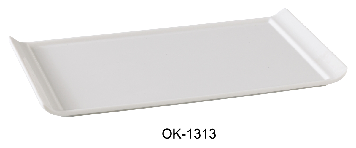 Picture of Yanco OK-1313 13 x 6.75 in. Osaka-2 Display Rectangular Plate, White - Pack of 12