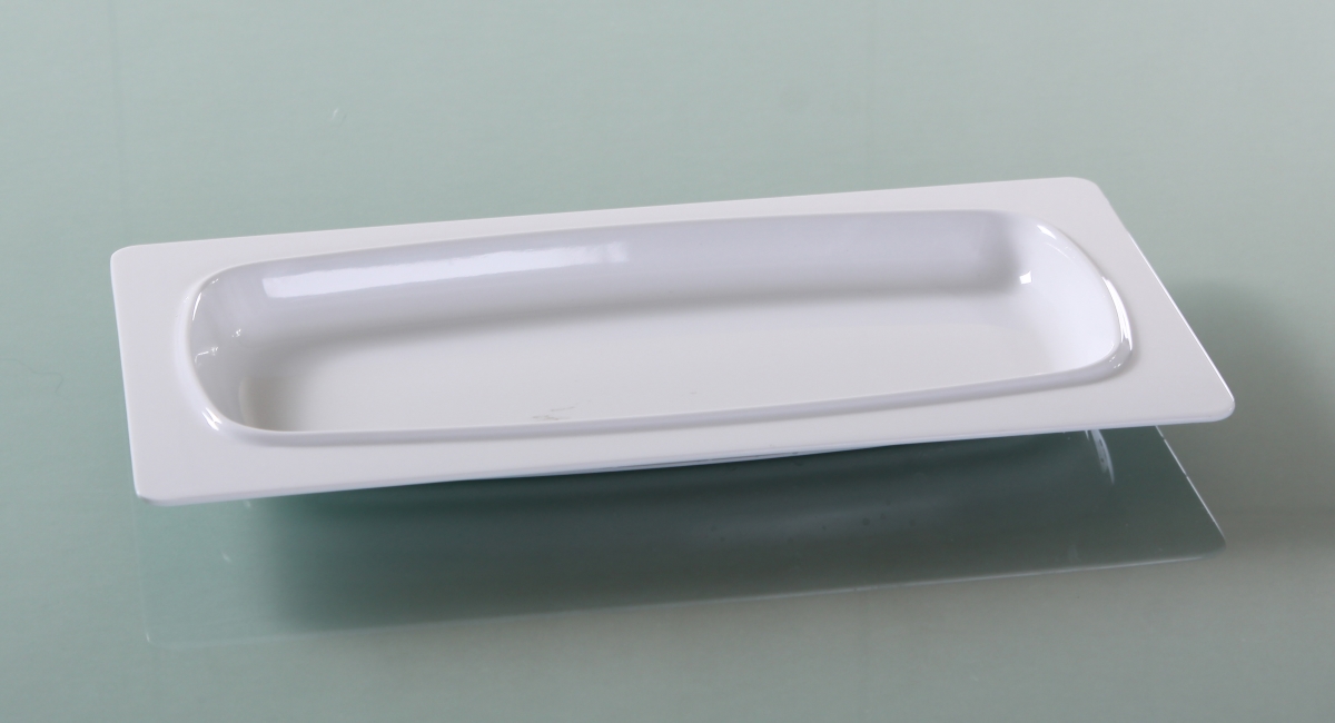 Picture of Yanco VE-413 12.875 x 6.875 in. Venice Deep Rectangular Plate - Pack of 12