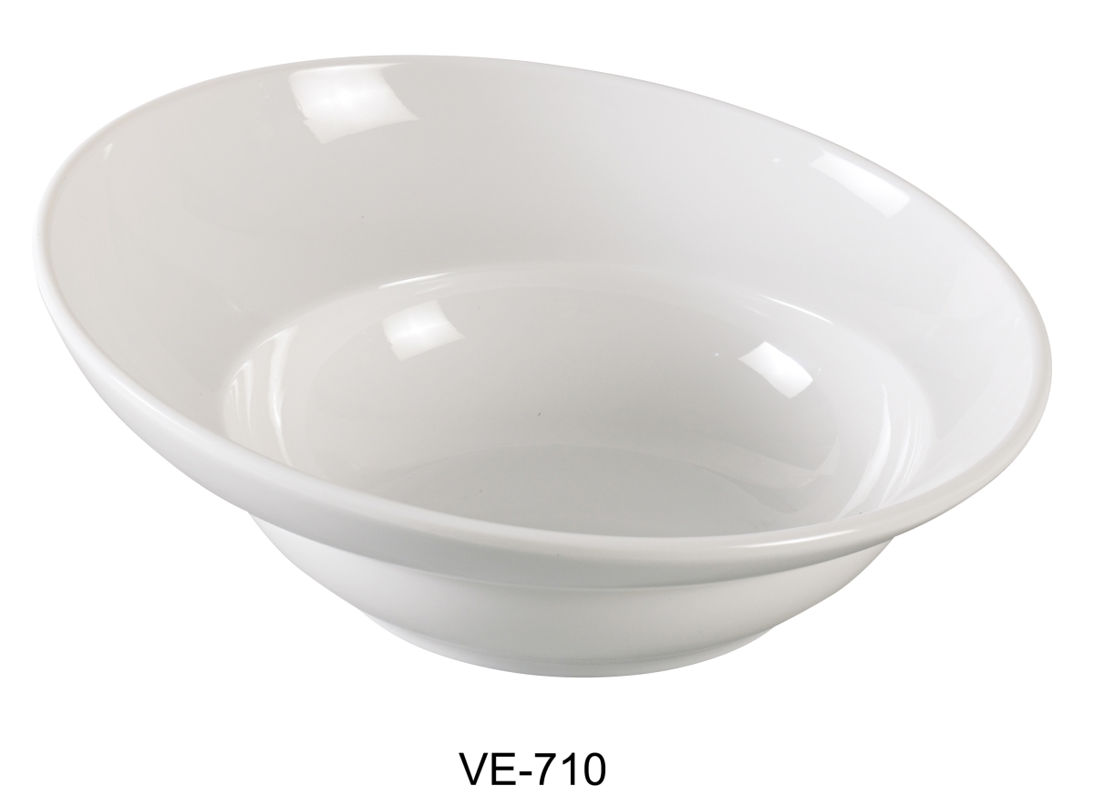 Picture of Yanco VE-710 10 in. 34 oz Venice Sheer Salad Bowl - Melamine, White - Pack of 12
