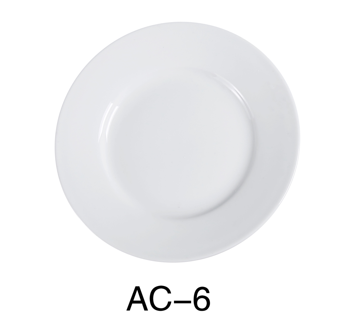Picture of Yanco AC-6 6.25 in. ABCO Bread Plate - Porcelain, Super White - Pack of 36