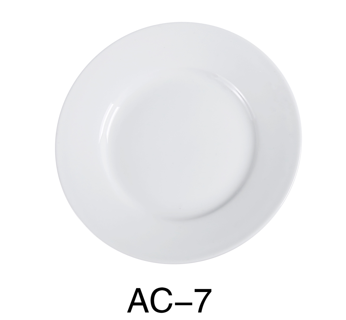 Picture of Yanco AC-7 7.5 in. ABCO Round Plate - Porcelain, Super White - Pack of 36